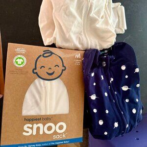 Bundle of 3 Happiest Baby SNOO sleep sacks Small and Medium